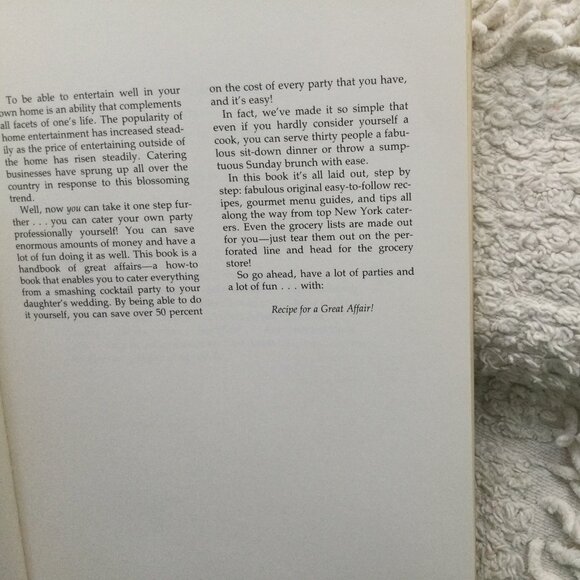 Catering Handbook Recipes for Great Affairs Large-Small from Children' to Formal - Picture 4 of 11